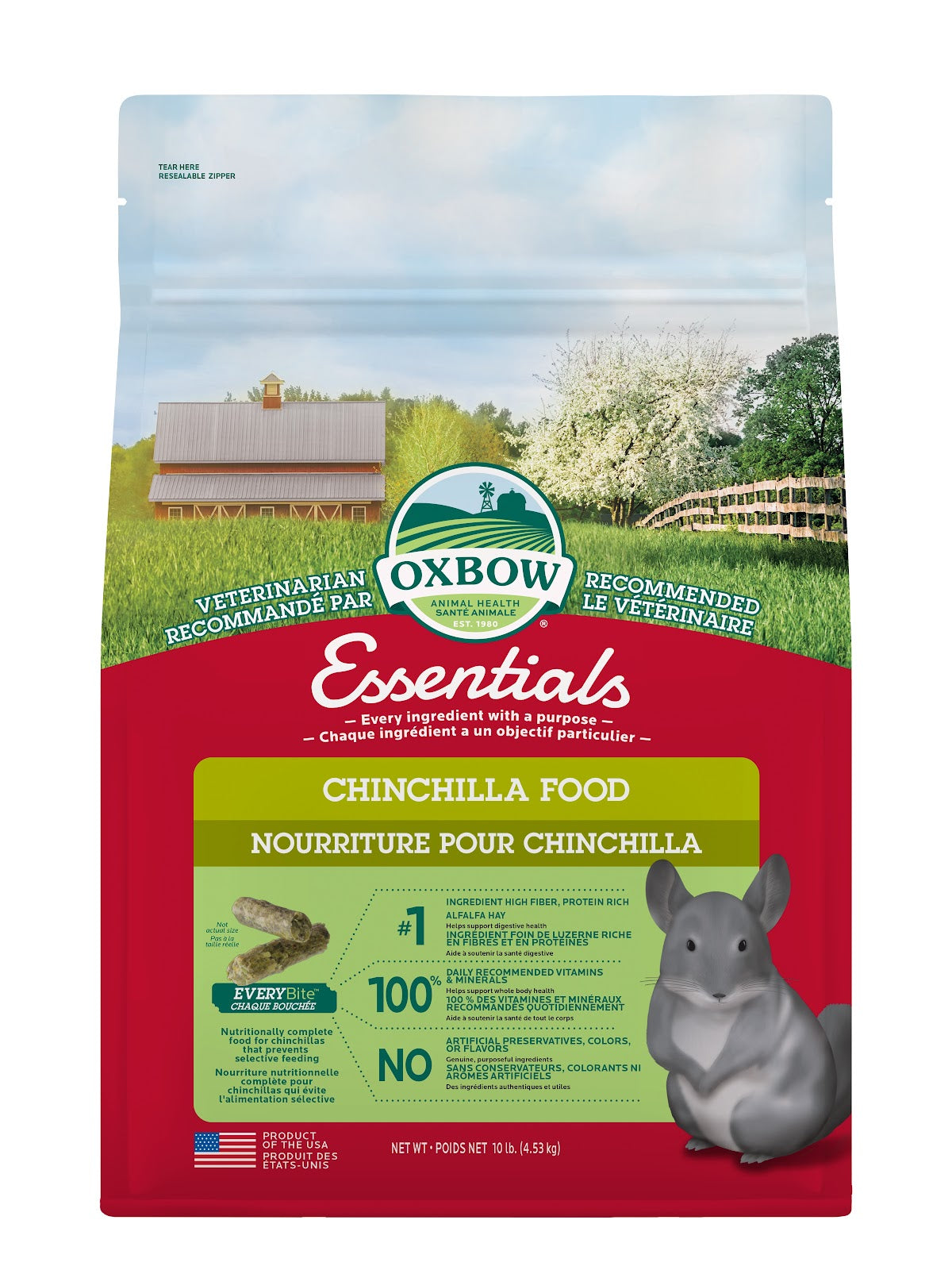 Nourriture Essentials pour chinchilla