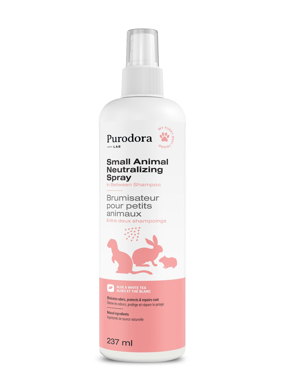 Brumisateur pour petits animaux aloès et thé blanc 237 ml