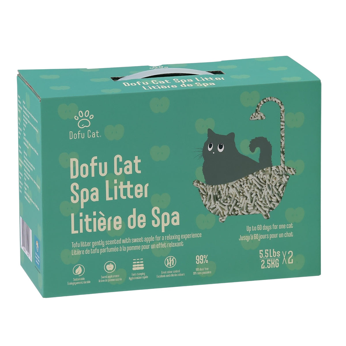 Litière agglomérante végétale Spa au tofu