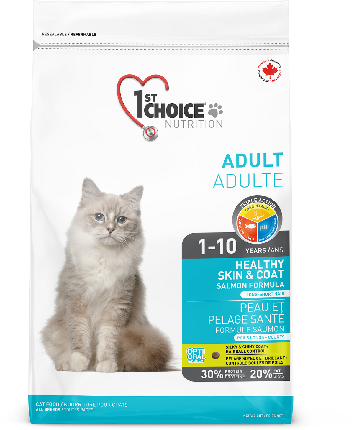 Nourriture pour chat peau et pelage santé - Saumon