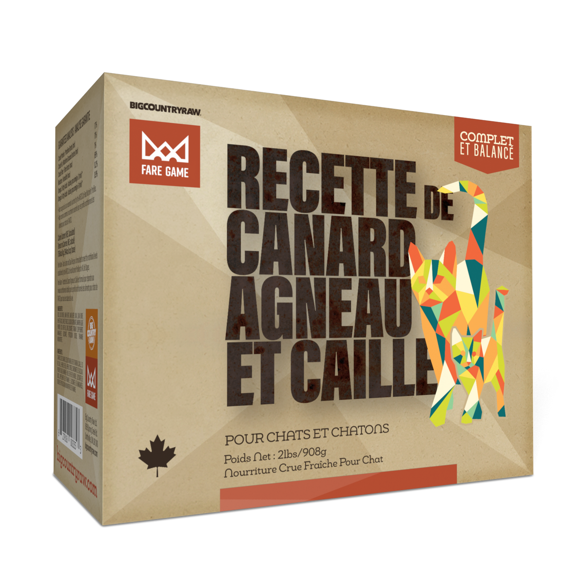 Fare Game - nourriture crue pour chat