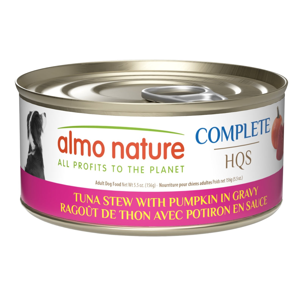 Ragoût HQS Complete au thon avec potiron en sauce pour chien 156 g