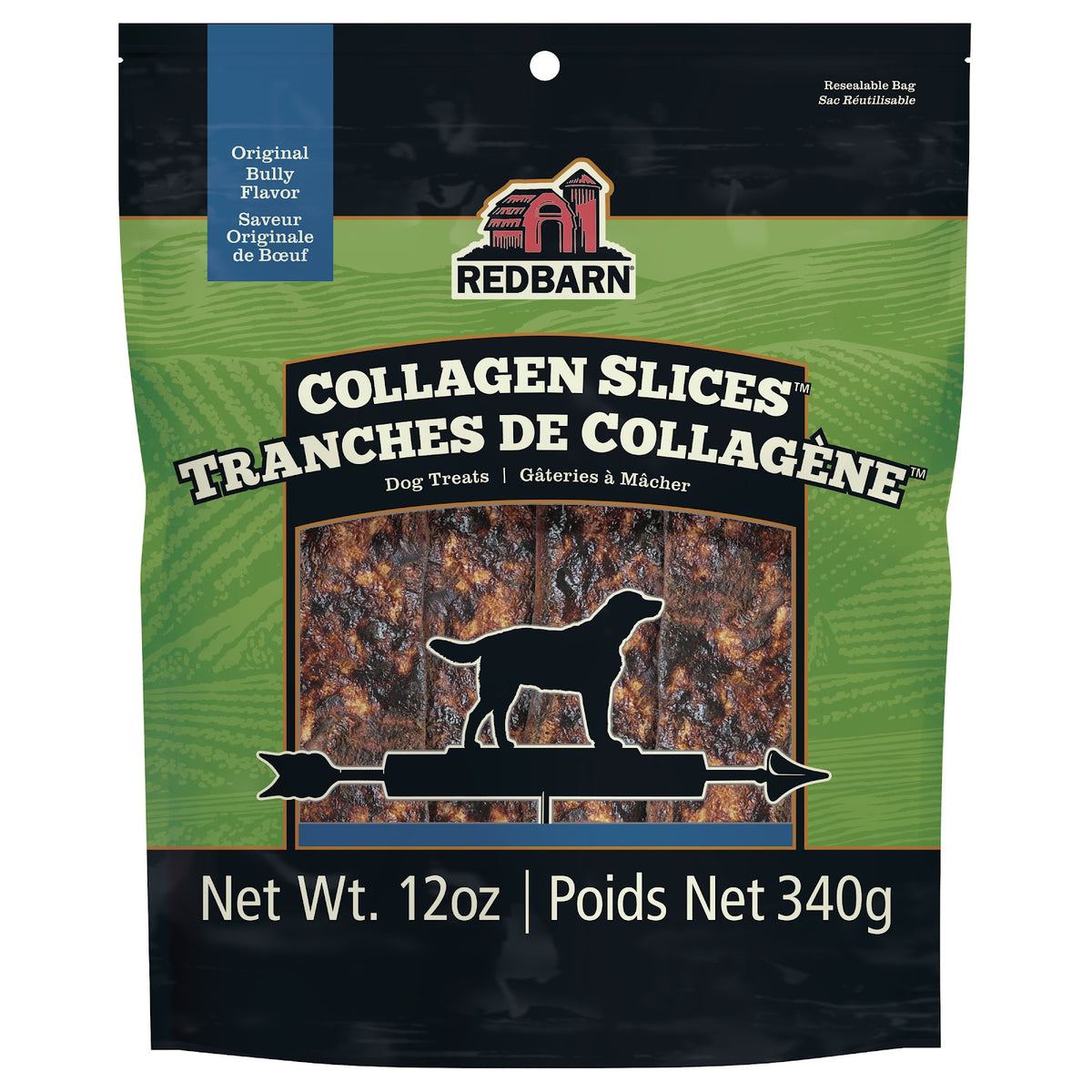 Tranches de collagène pour chien 340 g