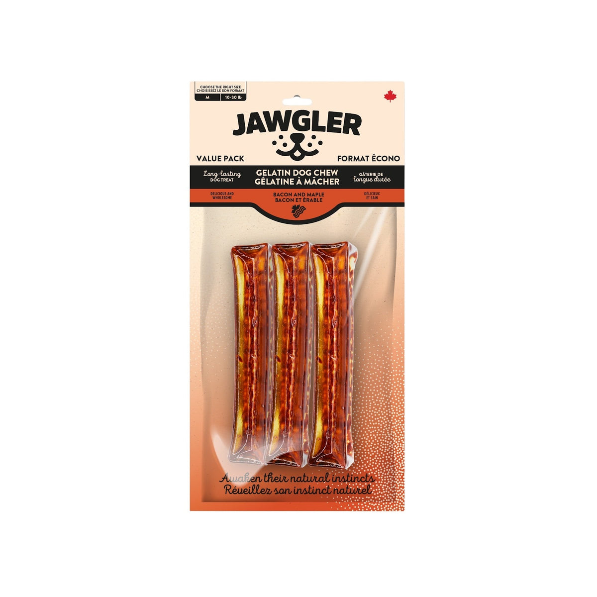 Bâtons de gélatine à mâcher Jawgler en paquet de 3