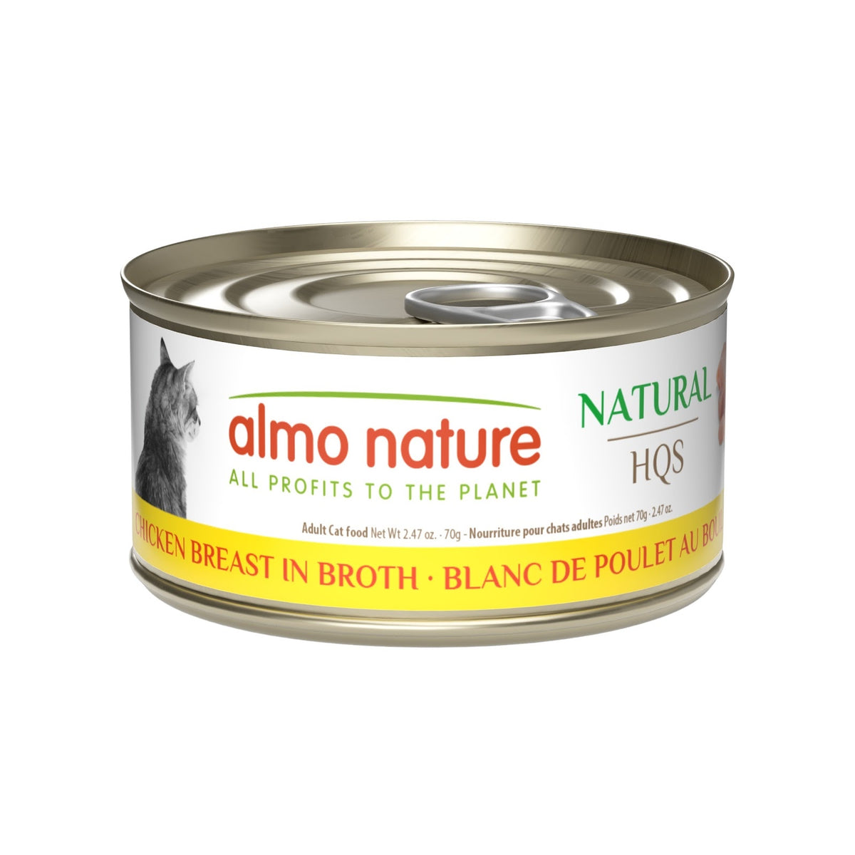 Nourriture humide HQS Natural au blanc de poulet au bouillon pour chat - Almo Nature