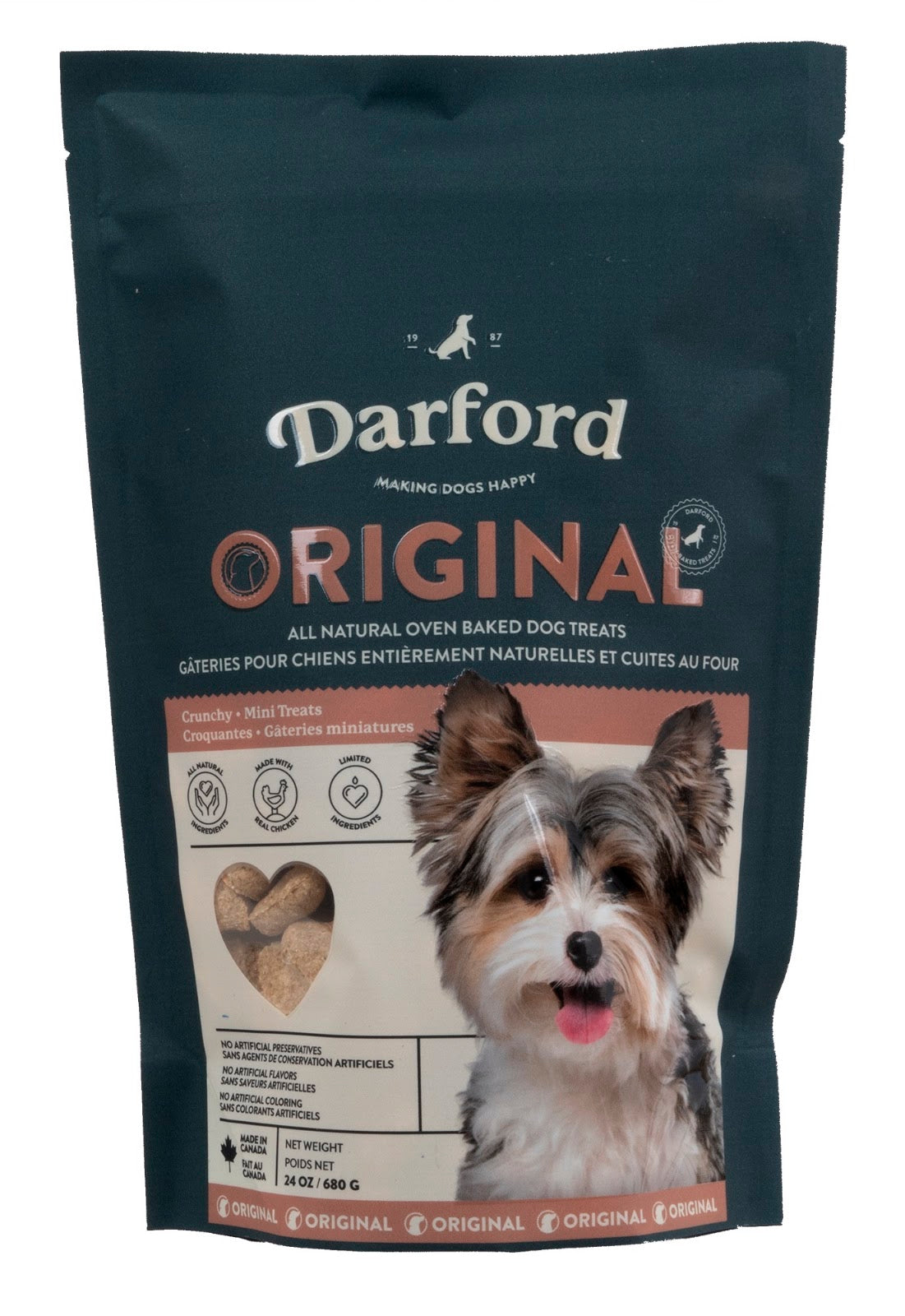 Gâteries Original mini cœurs pour chien, 680 g