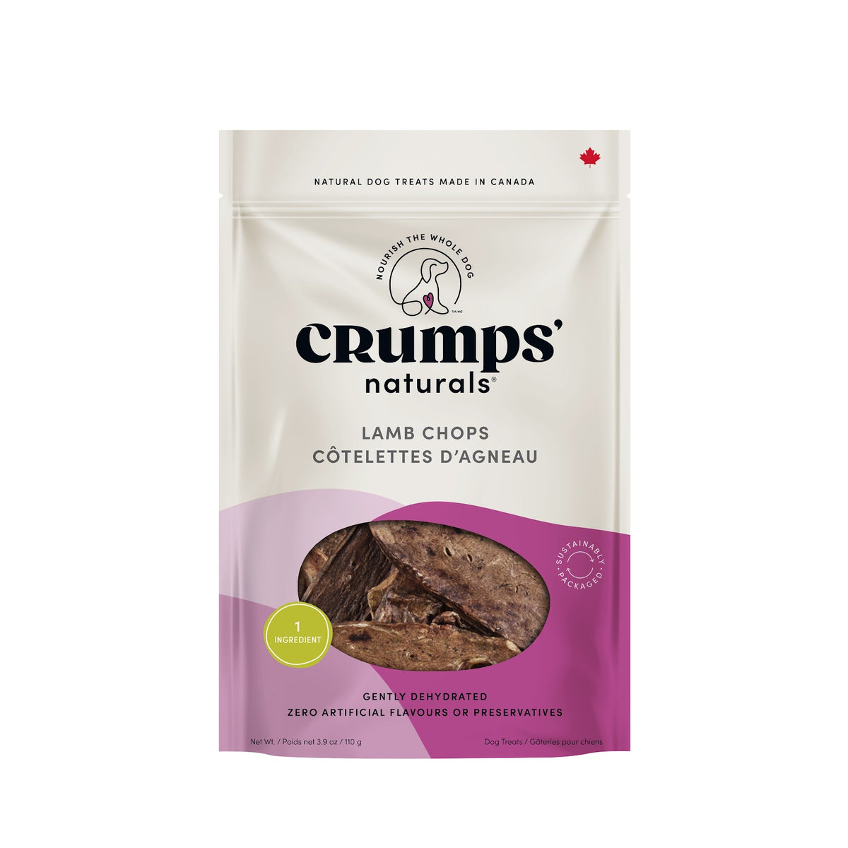 Côtelettes d'agneau pour chien 110 g