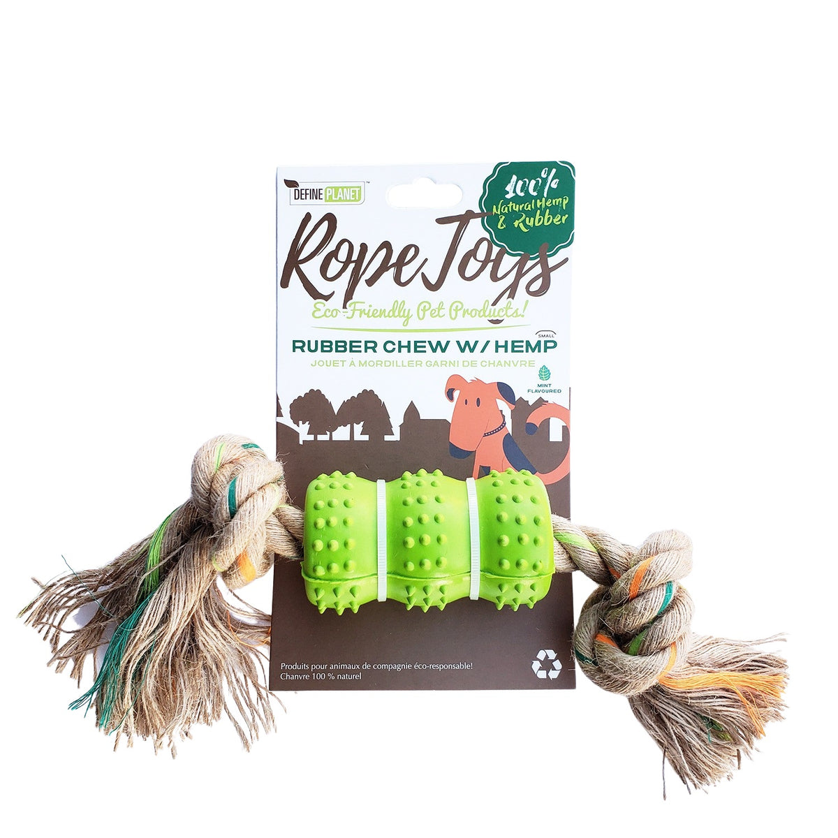 Jouet en corde de chanvre pour chien