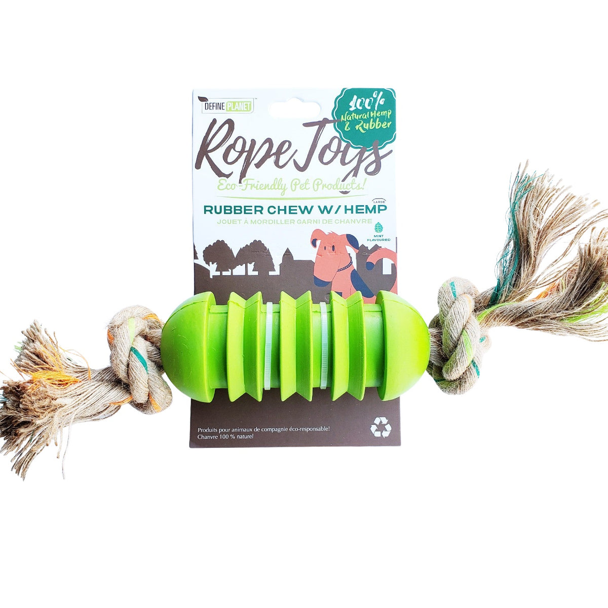 Jouet en corde de chanvre pour chien
