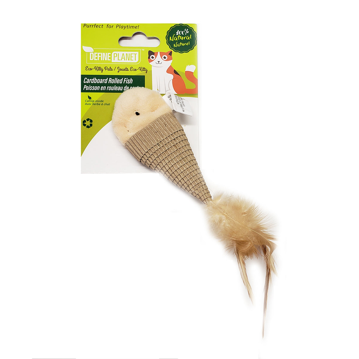 Jouet pour chat en rouleau de carton