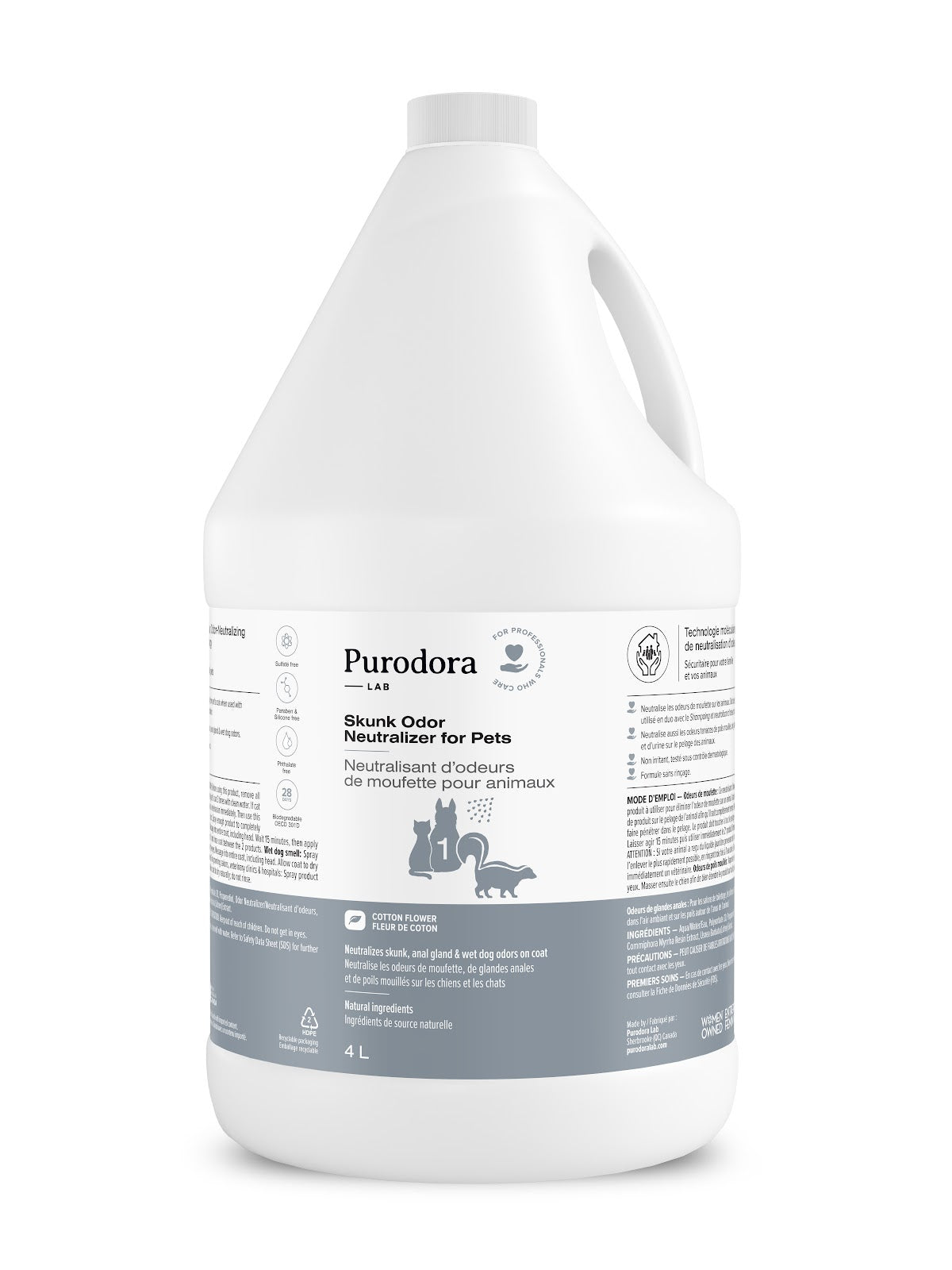 Anti-odeurs Purodora Lab - neutralisant pour animaux