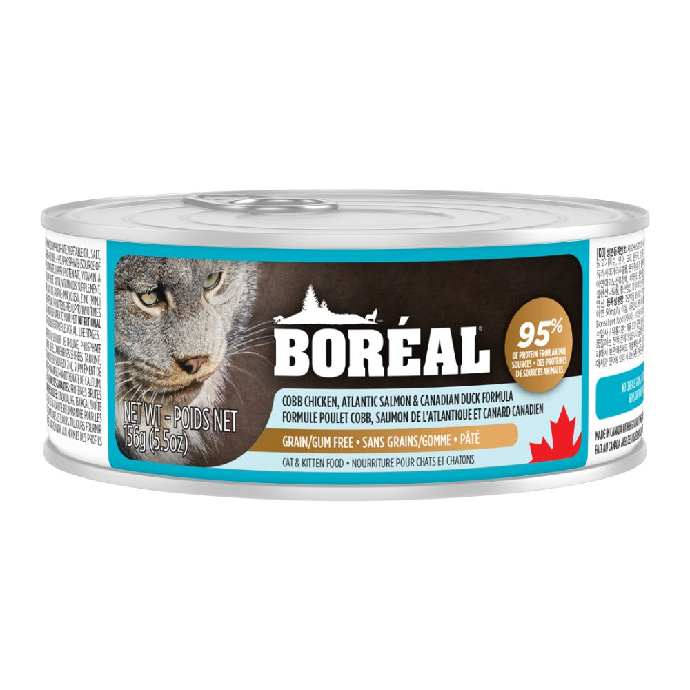 Poulet Cobb, saumon et canard - nourriture humide pour chat