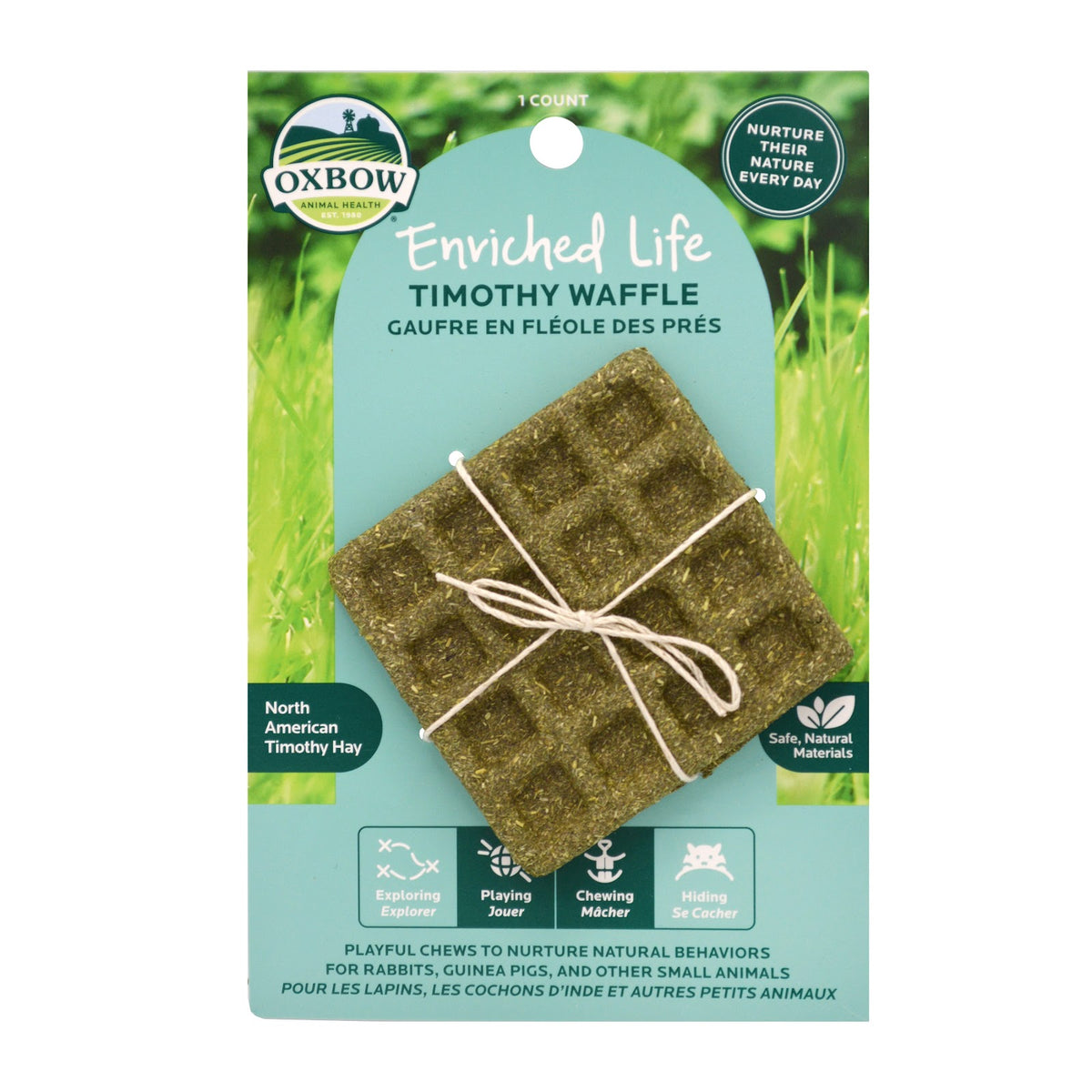Gâterie à mâcher Enriched Life gaufre en fléole des prés pour rongeur