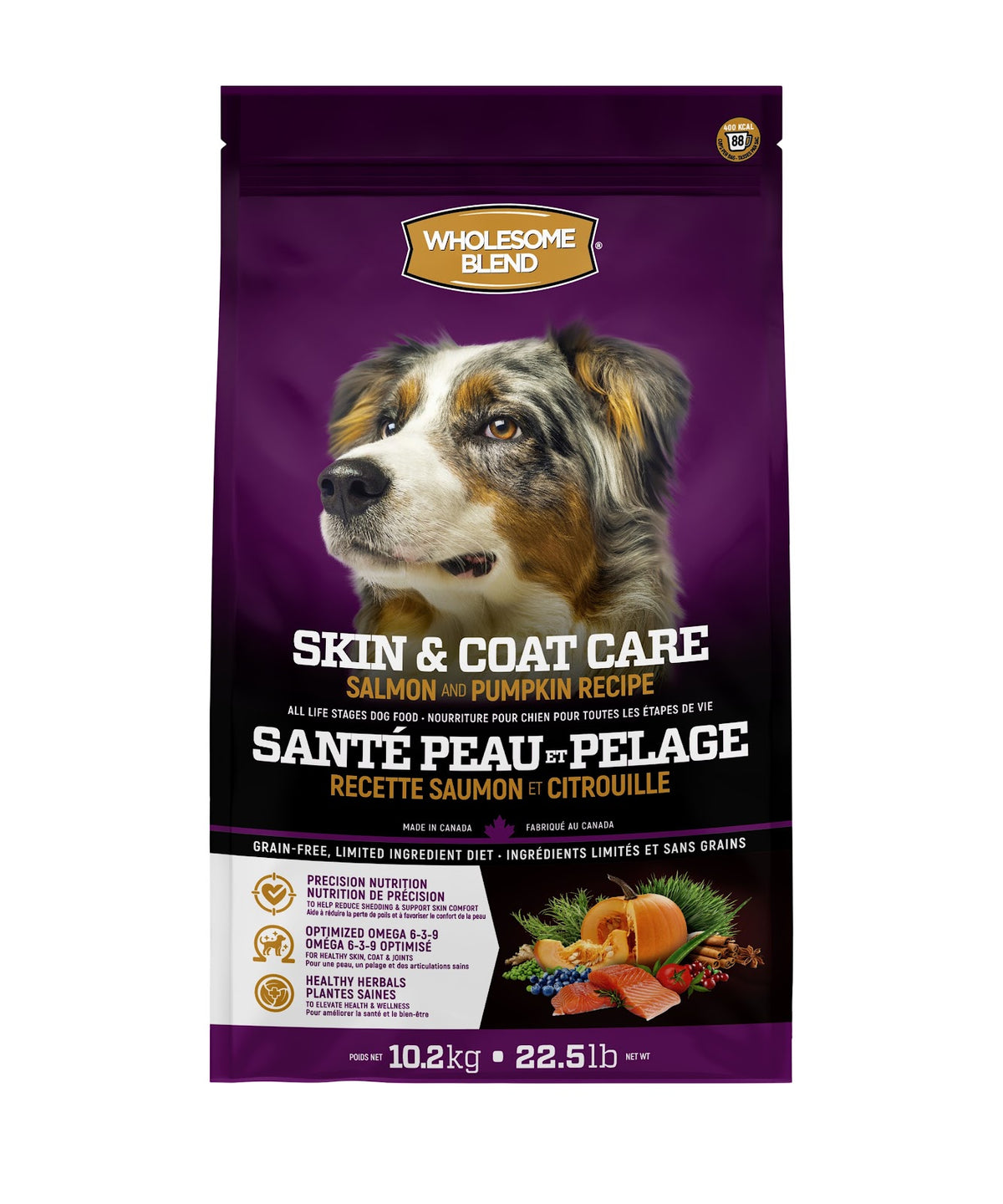 Nourriture sèche pour chien Wholesome Blend sans grains