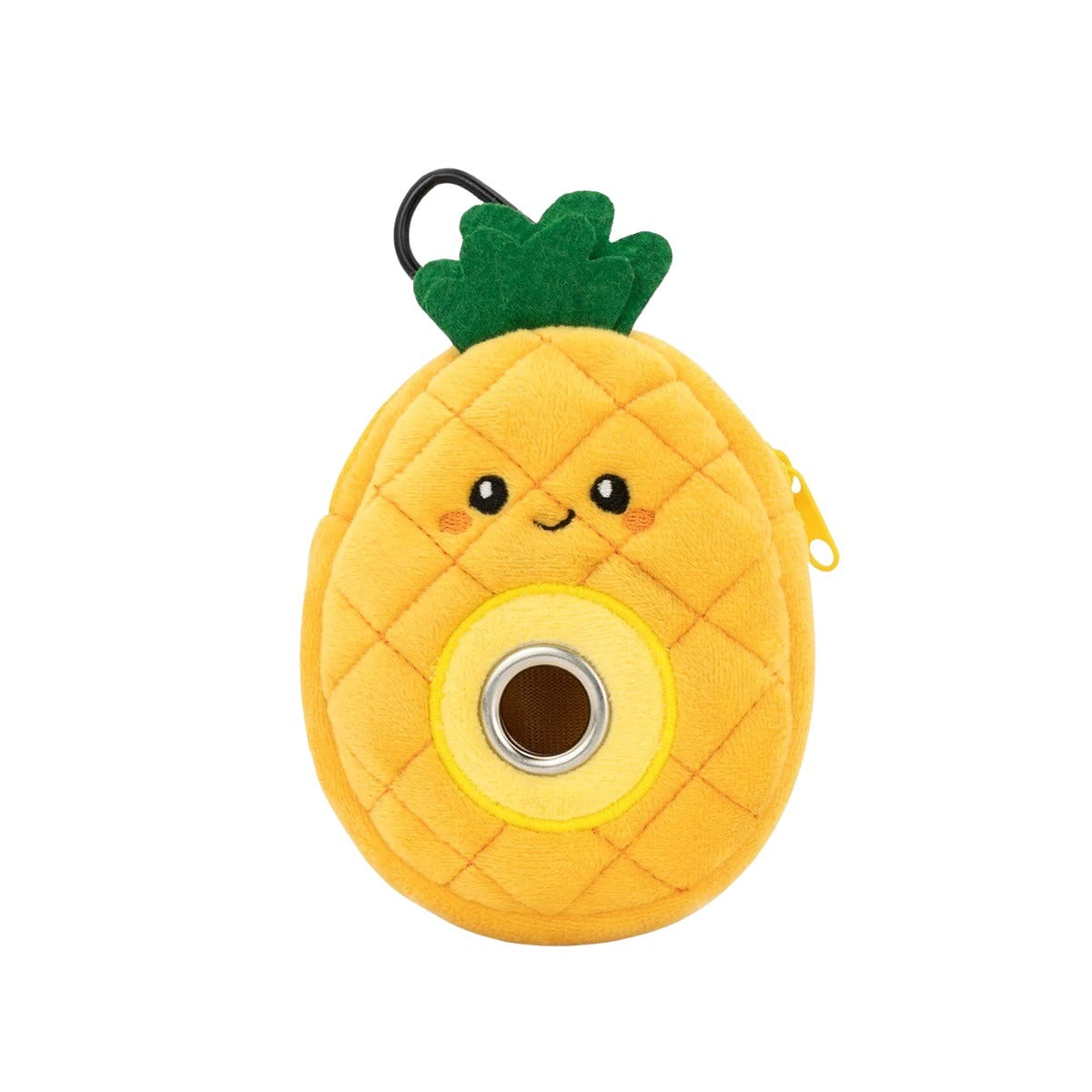 Distributeur à sacs de ramassage en peluche ananas pour chien