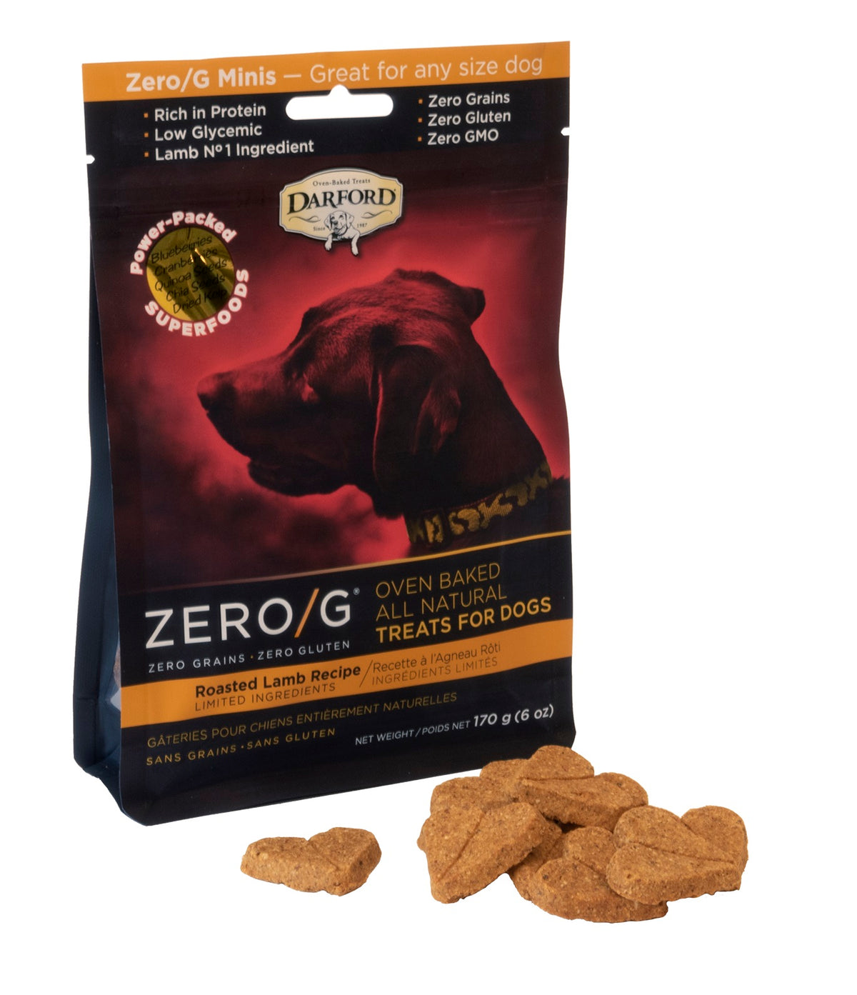 Gâteries Zero/G en mini bouchées pour chien