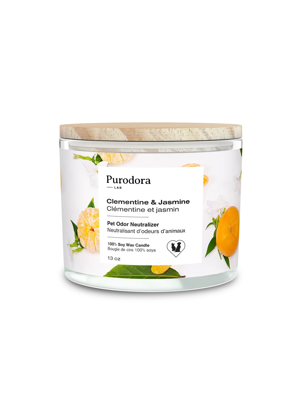 Bougie de soya neutralisante d'odeurs