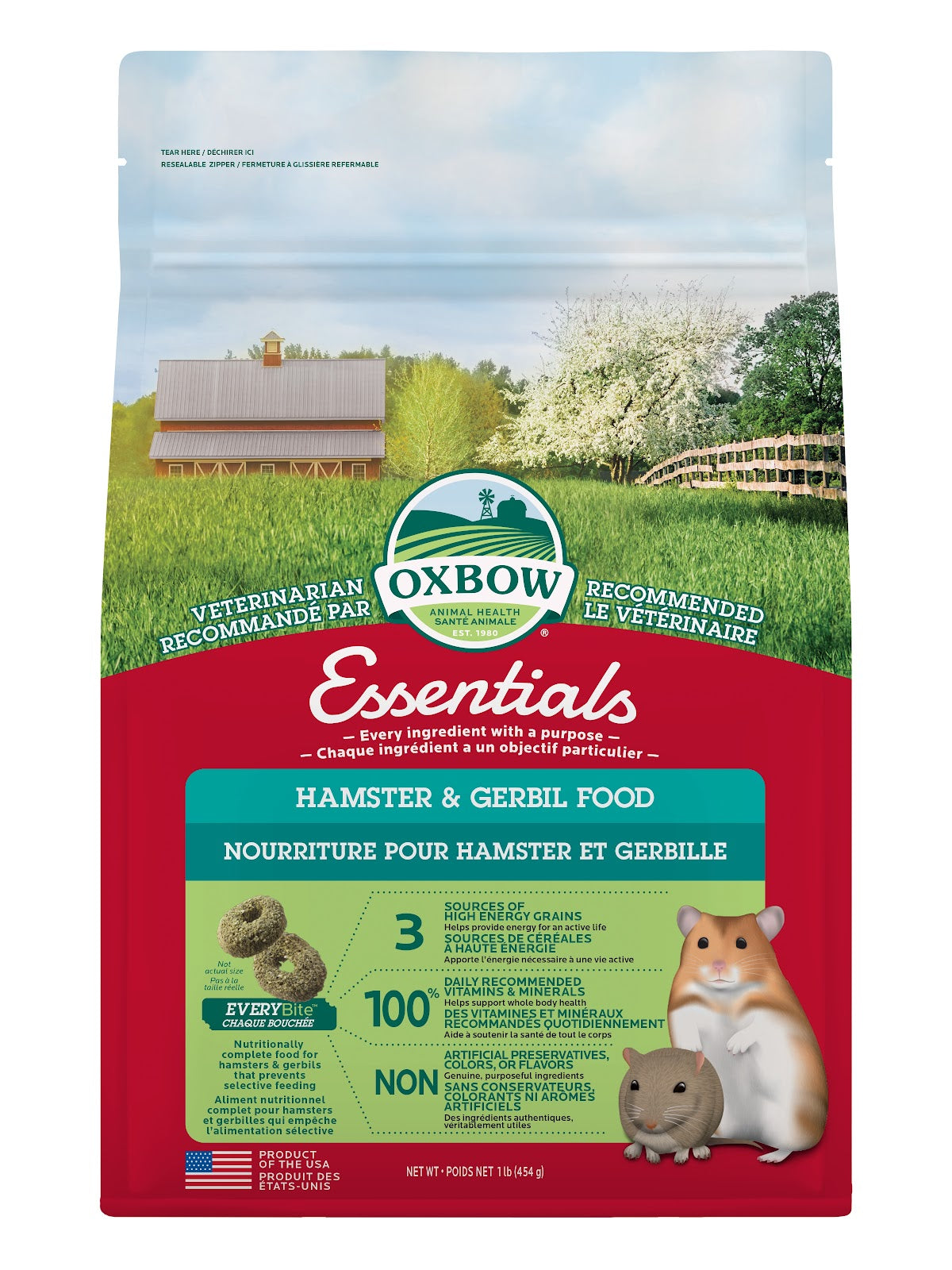 Nourriture Essentials pour hamster et gerbille