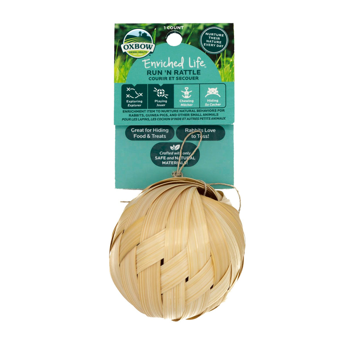 Balles et jouets à rouler à mâcher pour rongeur Enriched Life