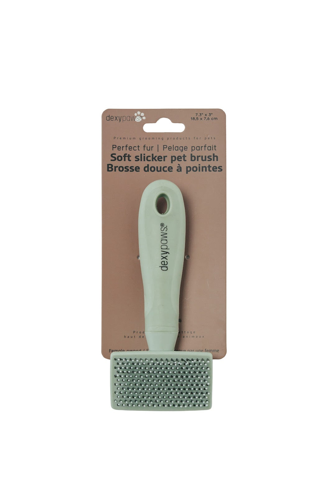 Brosse démêlante douce à pointes de plastique