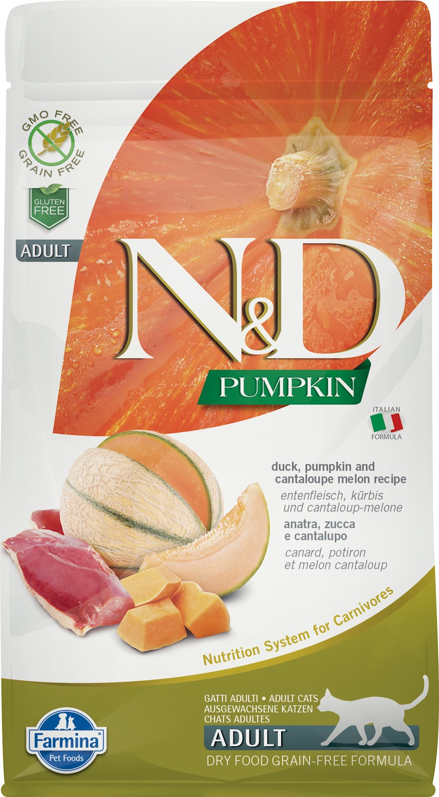 Nourriture sèche N&D Citrouille sans grains pour chat