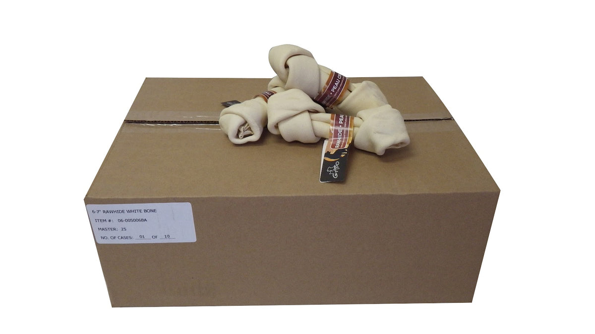 Cuir blanc Gabo - gâterie à mâcher pour chien