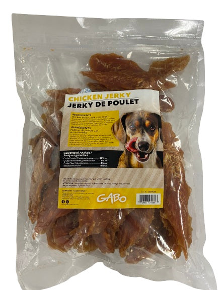 Gâteries jerky de poitrine de poulet pour chien - Gabo