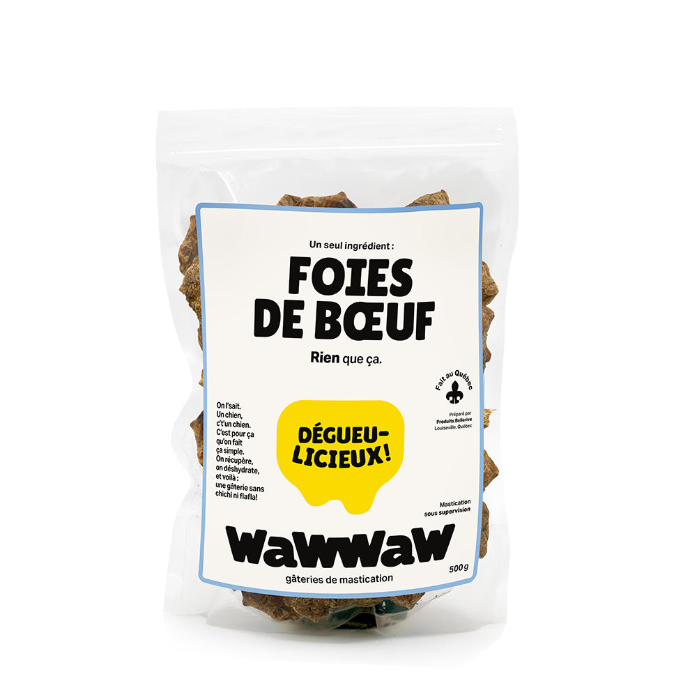 Gâteries au foie de bœuf pour chien 500 g