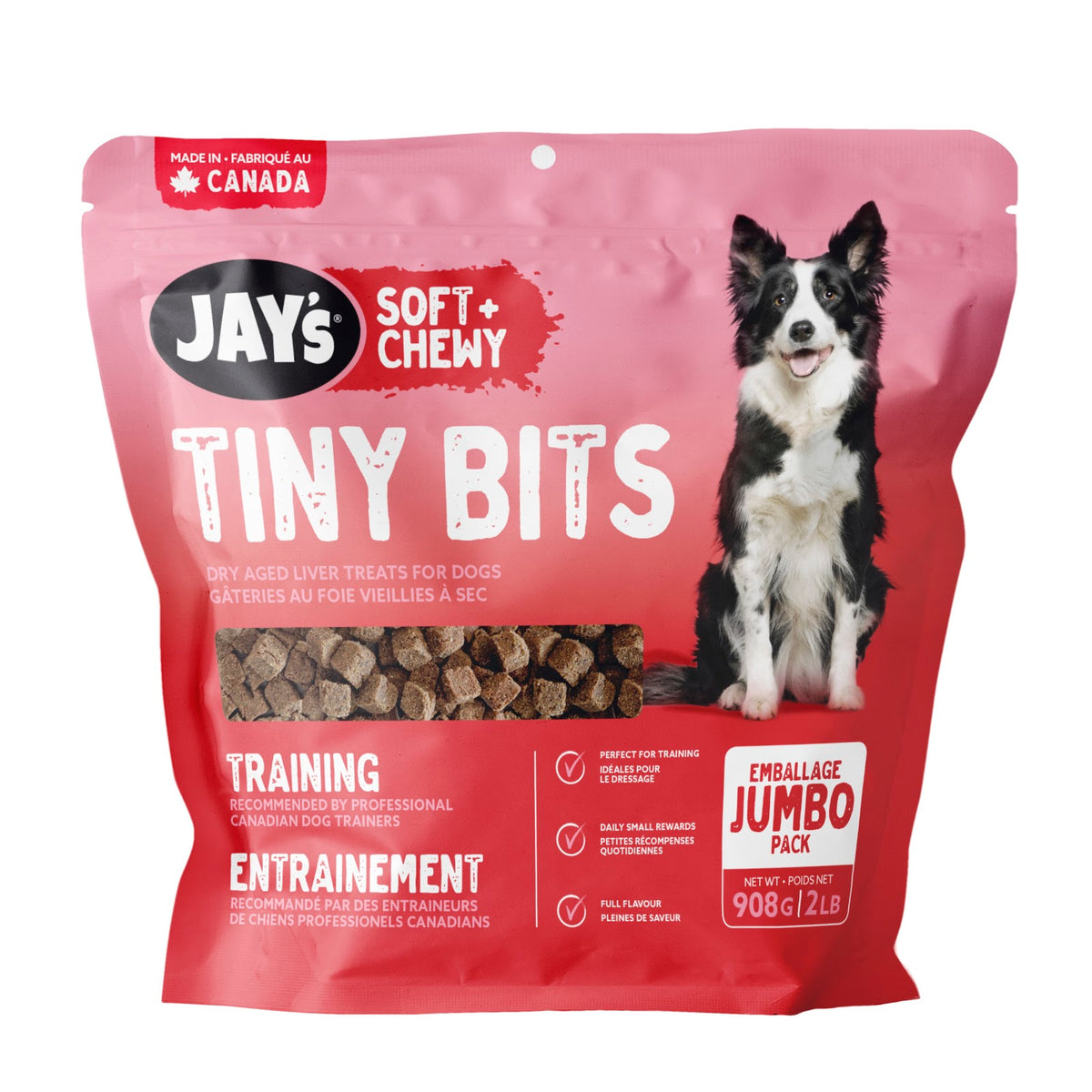 Gâteries d'entraînement Tiny Bits Original pour chien - Jay's