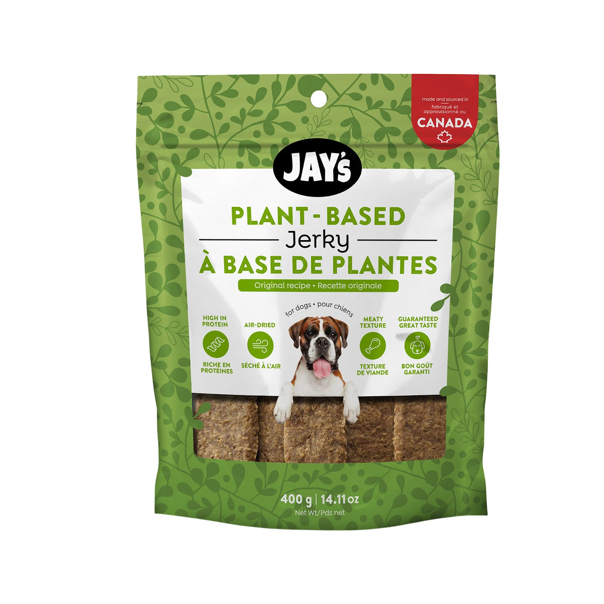 Jerky Tasty à base de plantes pour chien