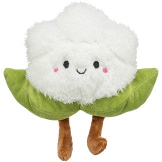 Peluche XXL chou-fleur avec herbe à chat 18 cm