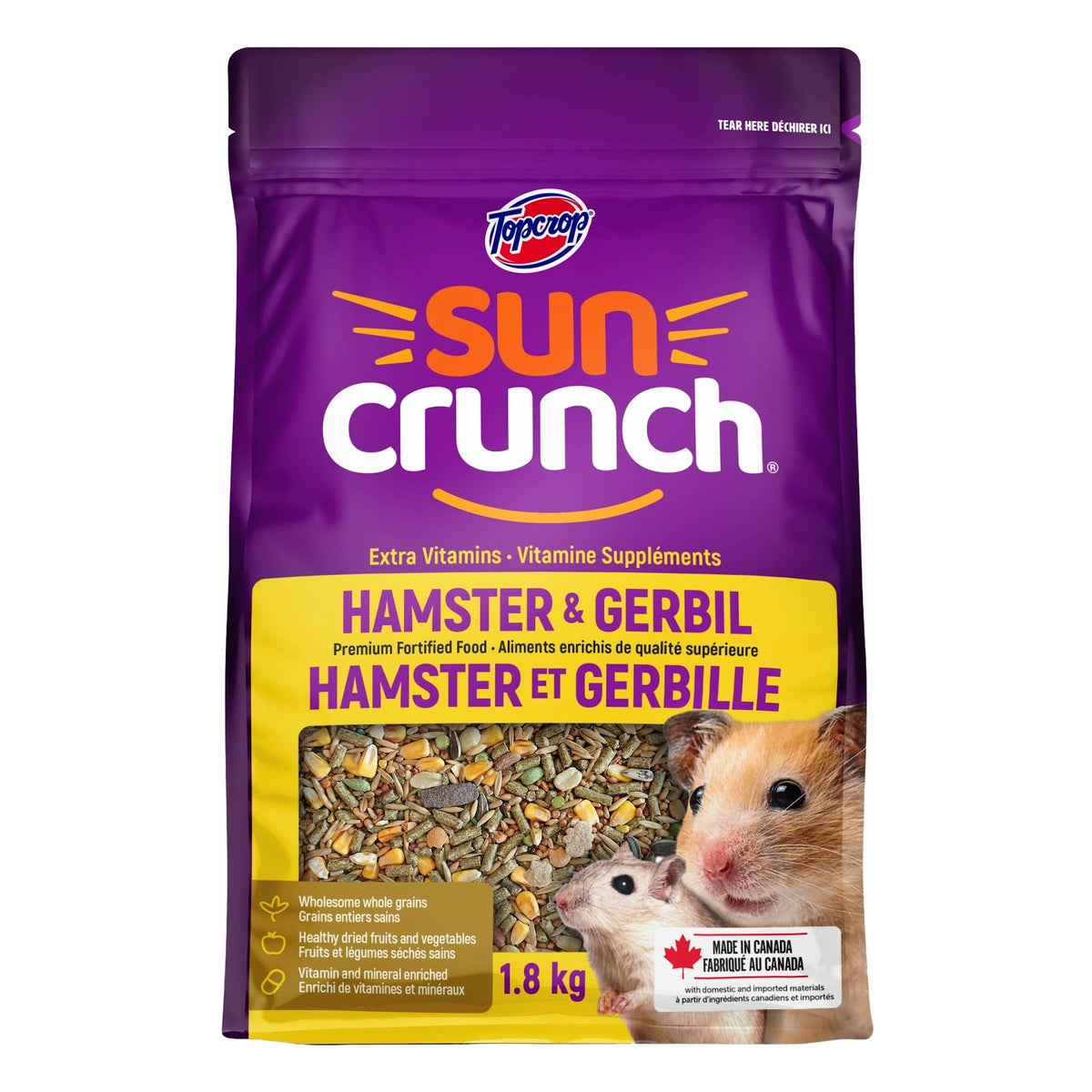 Nourriture Suncrunch pour petits mammifères