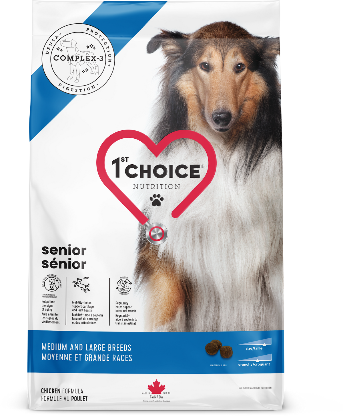 Nourriture pour chien sénior moyennes et grandes races - Poulet