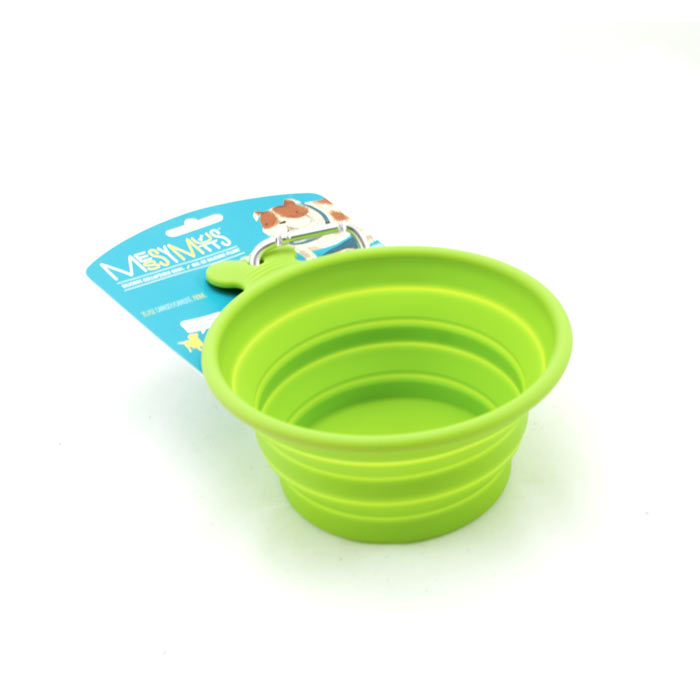 Bol en silicone rétractable