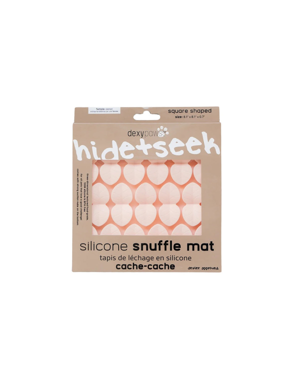Tapis de léchage en silicone cache-cache