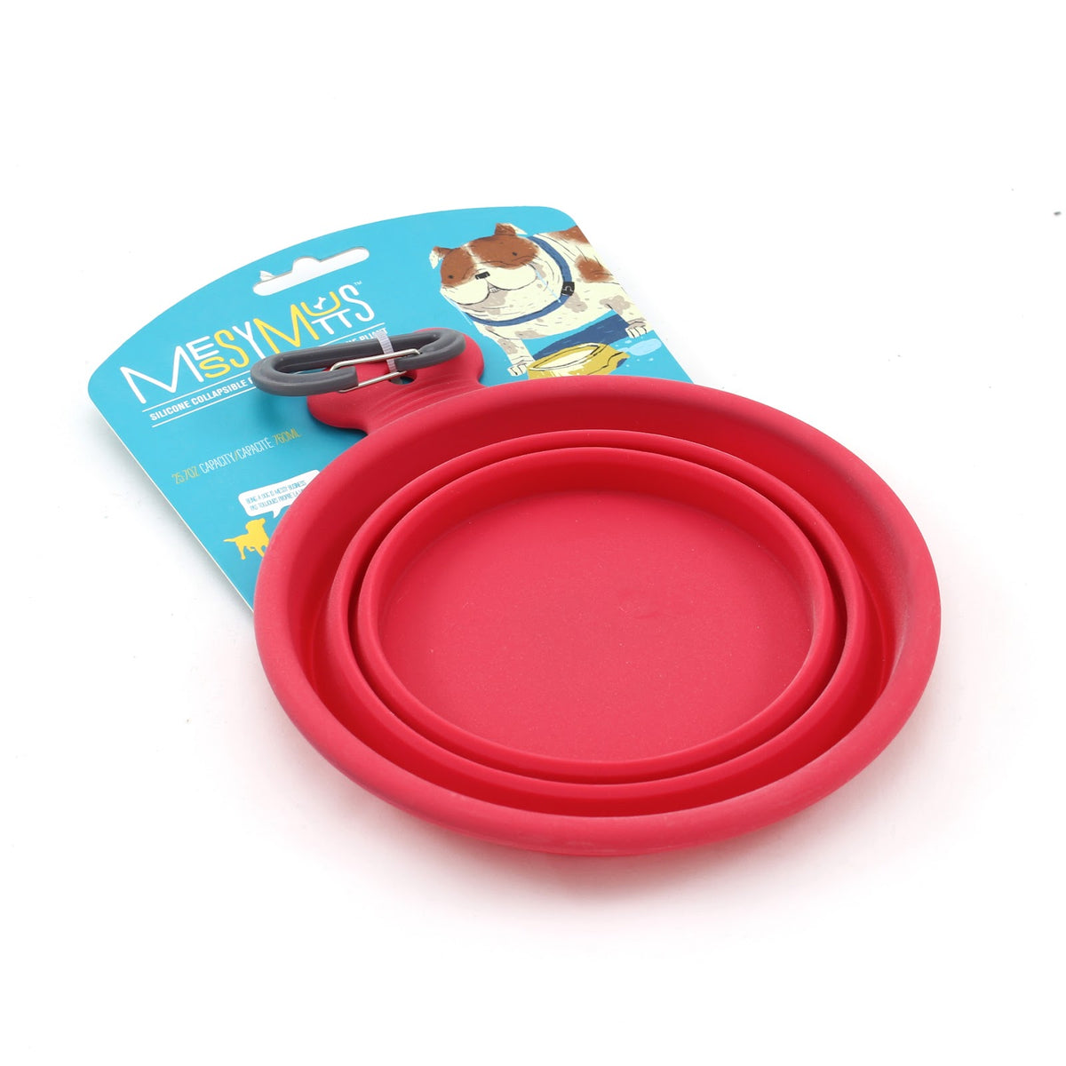 Bol en silicone rétractable