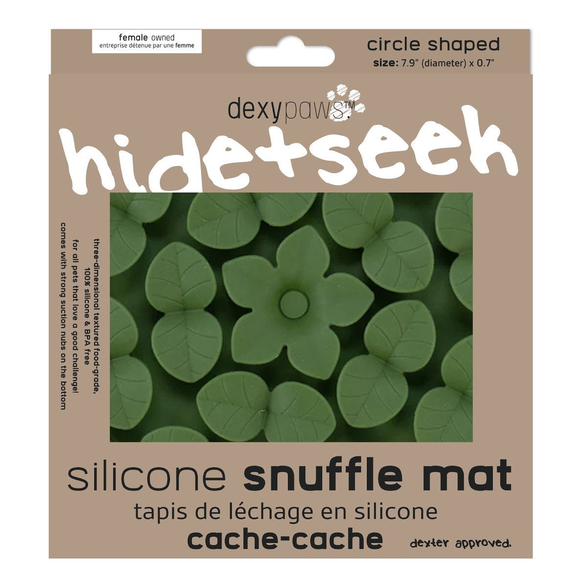 Tapis de léchage en silicone cache-cache