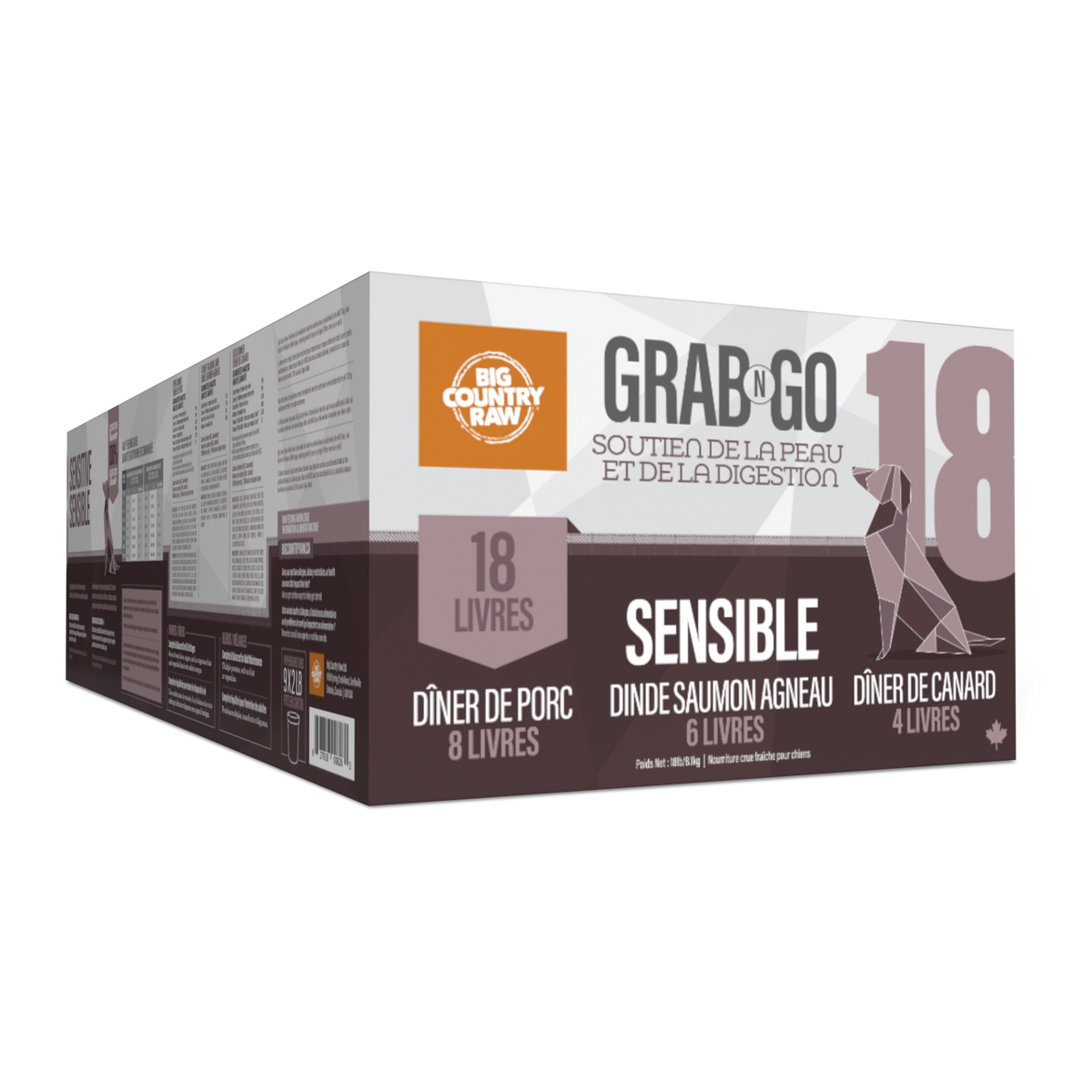 Grab N Go boîte variété - nourriture crue pour chien
