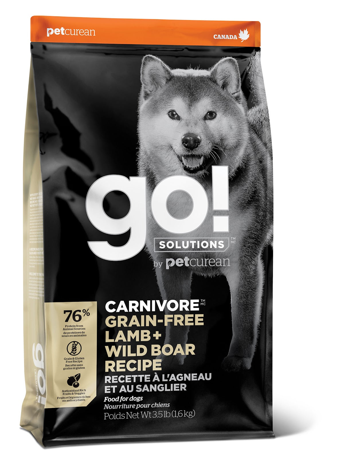 Nourriture sèche Go! Solutions Carnivore sans grains pour chien