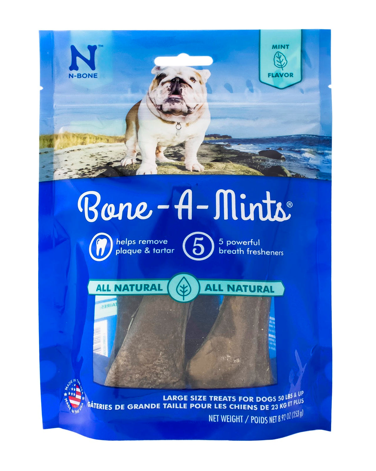 Rafraîchissantes pour l'haleine Bone-a-Mints - gâteries dentaires pour chien