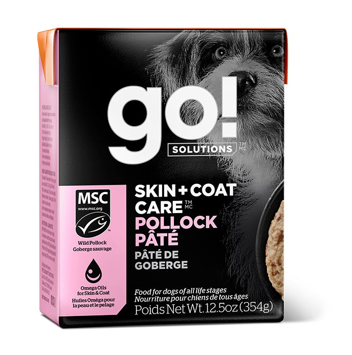 Nourriture humide Go! Solutions Peau + Poils en Tetra Pak pour chien