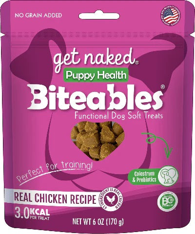 Gâteries tendres Biteables santé intégrale sans grains pour chiot 6 oz