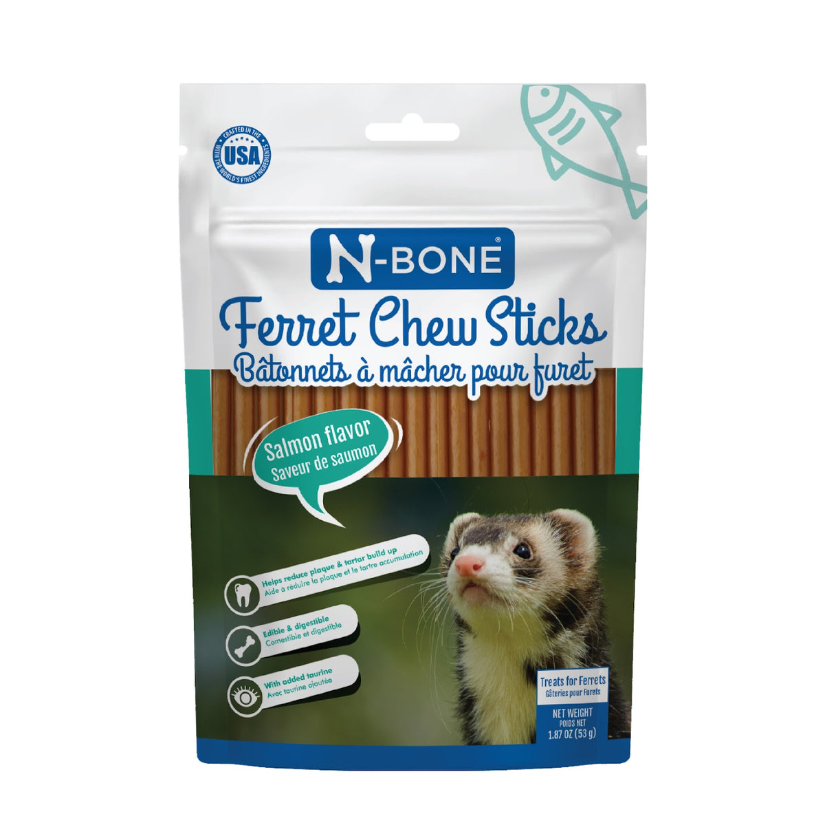 Bâtonnets à mâcher N-Bone pour furet