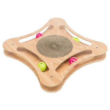 Jeu griffoir en carton avec cadre en MDF