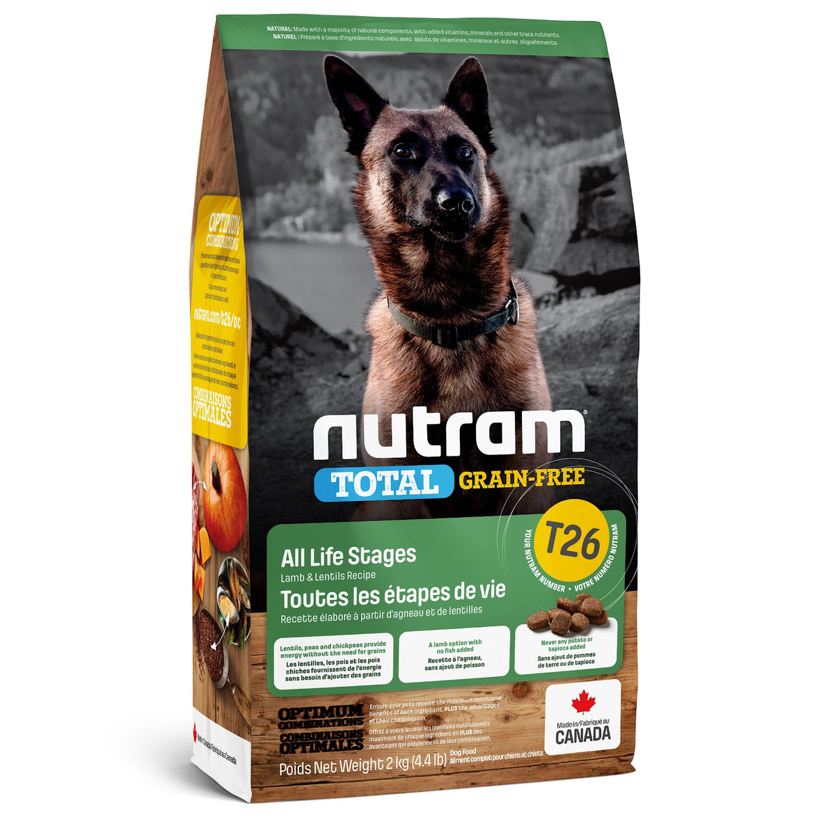 Nourriture sèche Total sans grains pour chien