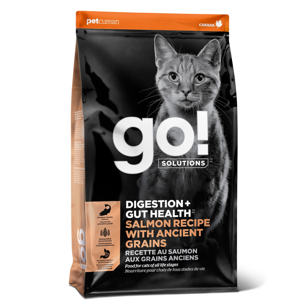 Nourriture sèche Go! Solutions Digestion + santé intestinale pour chat
