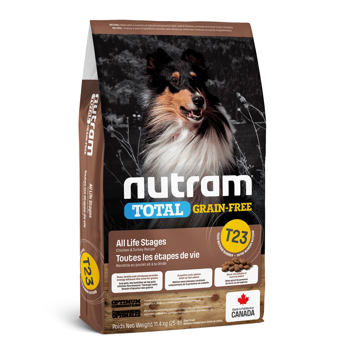 Nourriture sèche Total sans grains pour chien
