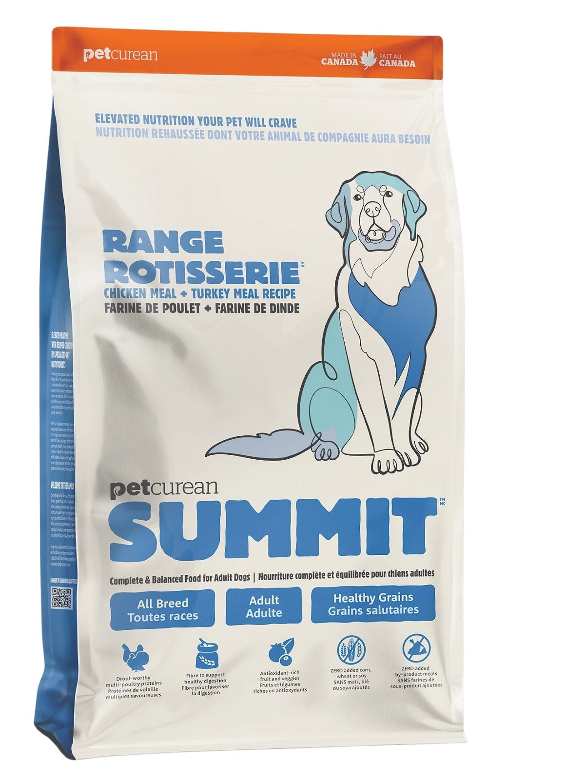 Nourriture Rotisserie au poulet et dinde pour chien - Summit