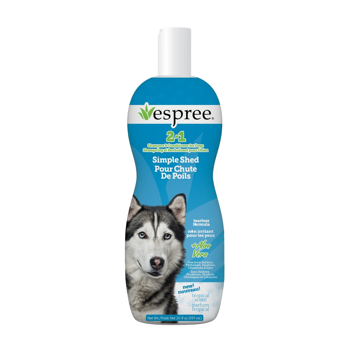 2 en 1 Espree - shampooing et revitalisant pour chien