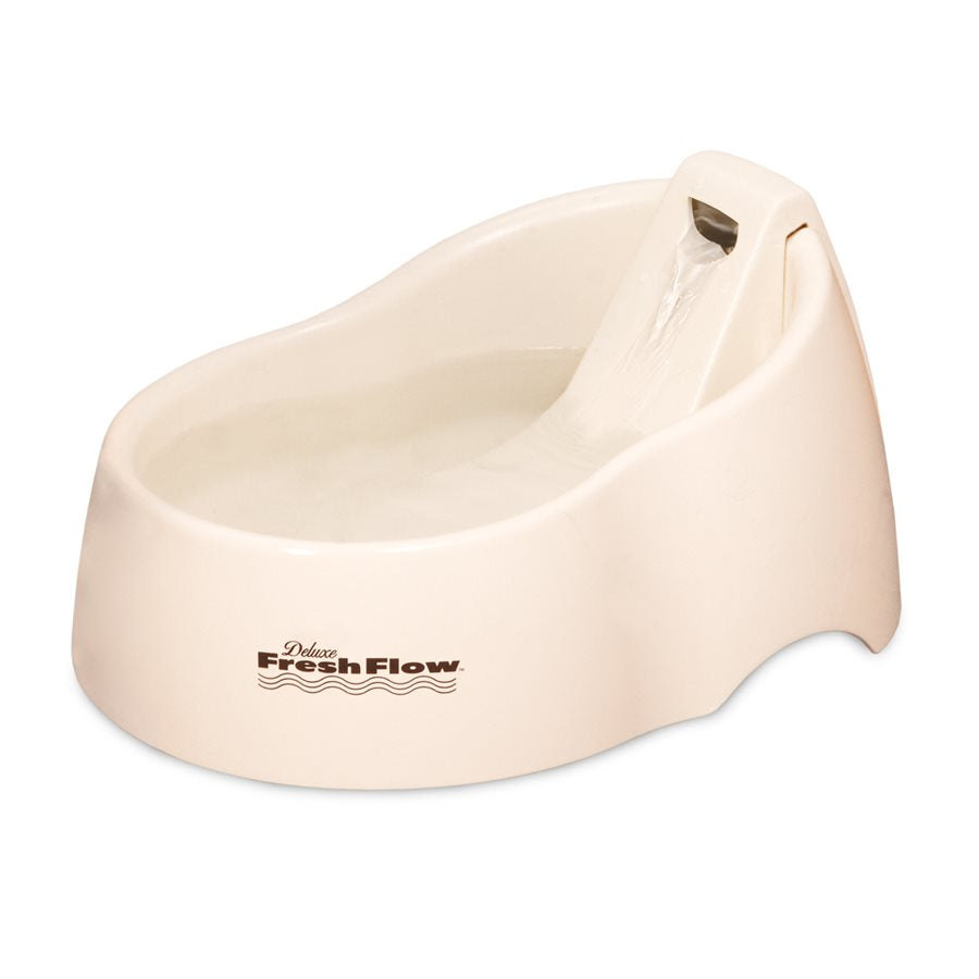 Fontaine d'eau Fresh Flow Deluxe moyenne linge blanchi - fontaine pour chien et chat